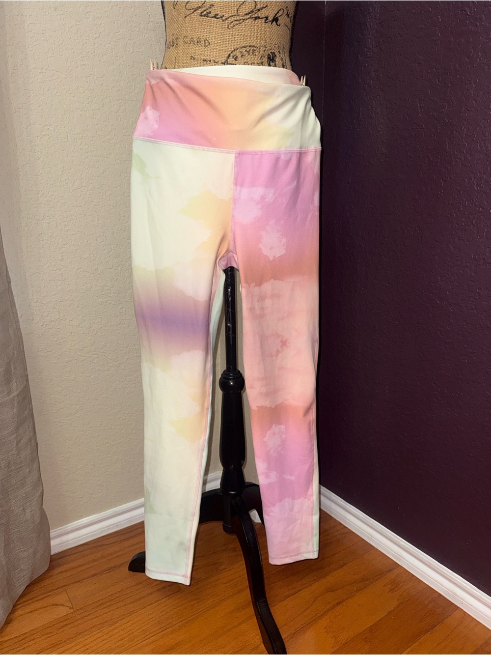 Mono B Pastel Tie-Dye High-Waist Leggings